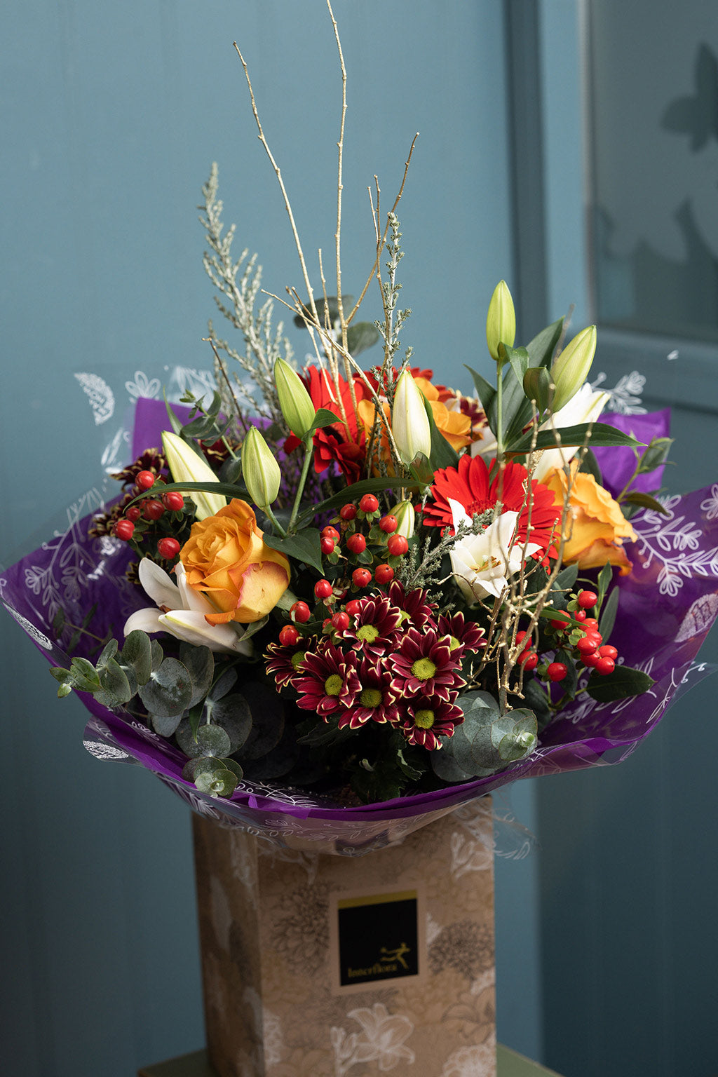 Christmas Bright Hand Tied Bouquet