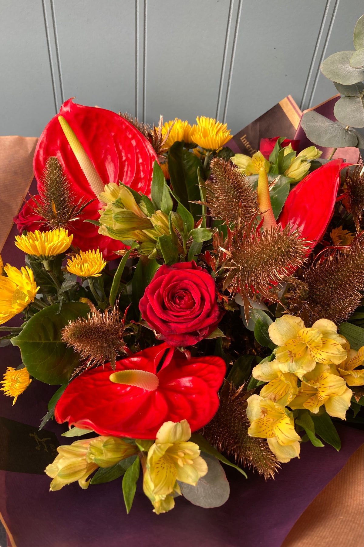 Christmas Bright Hand Tied Bouquet